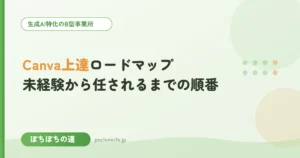 Canva上達ロードマップ｜未経験から任されるまでの順番